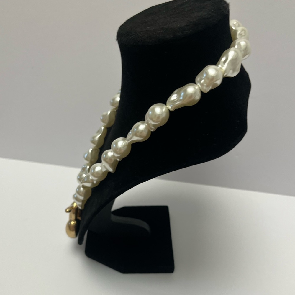 Piper Gold and White Heart Necklace - Picture 7 of 15